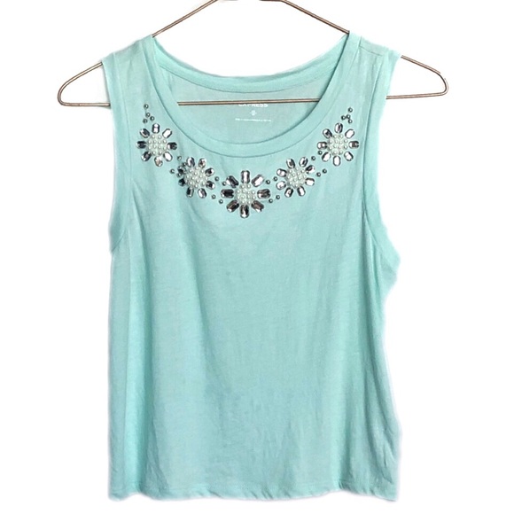 Express Stone Detail Crop Top • XS - Picture 1 of 4